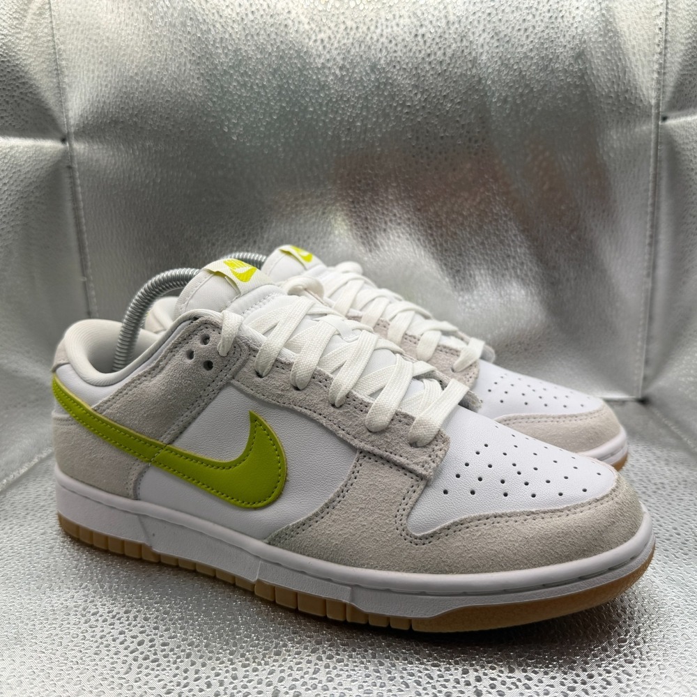 Size 8.5 Nike‎ Dunk Low Retro White-Bright Cactus Womens Sneakers HJ7335-133